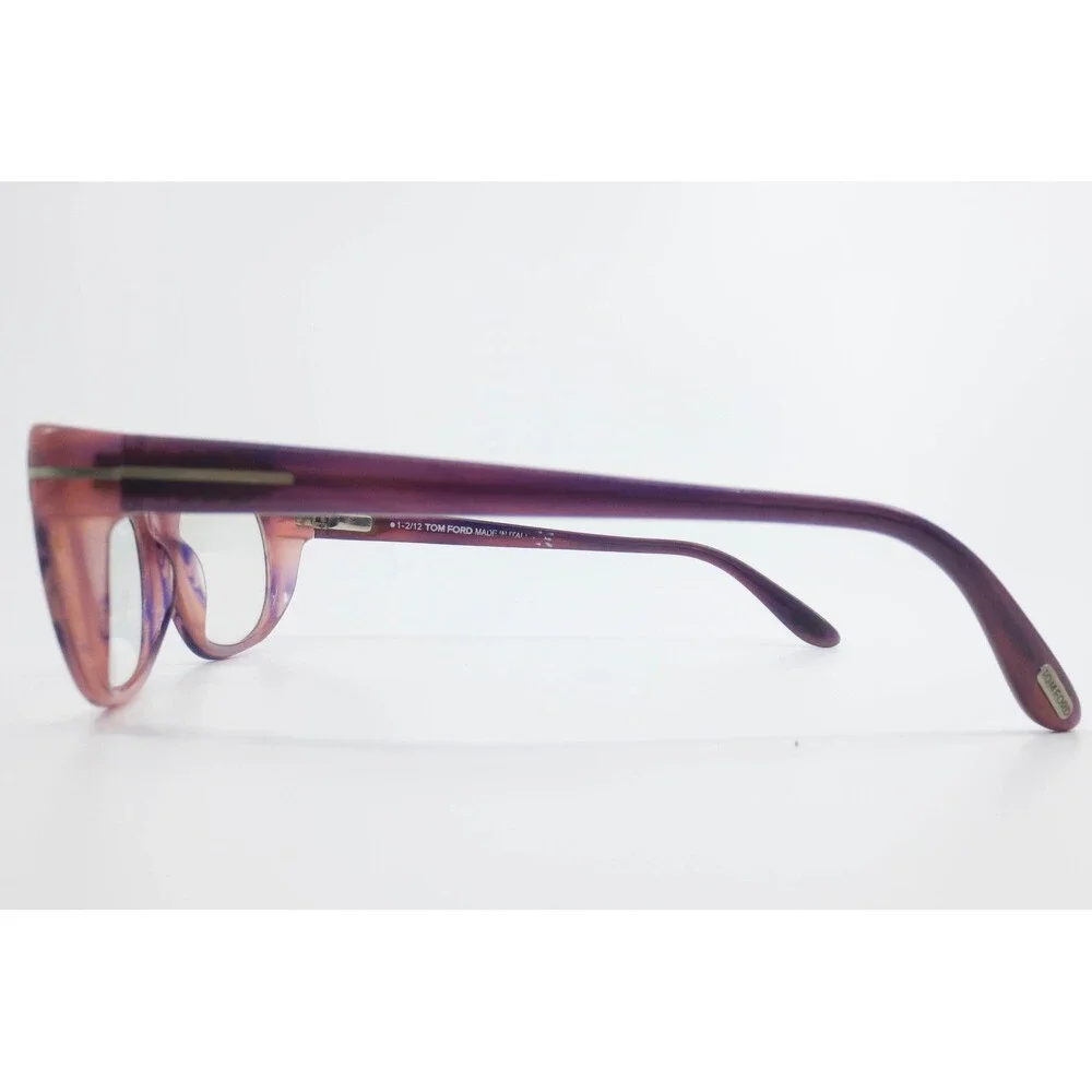 Tom Ford TF5229 083 Purple Pink Marble Cat Eye Eyeglasses Frames 54-17-135 Italy